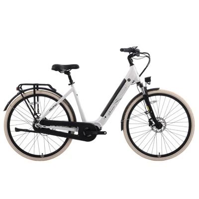 Joykie 700c Alaşım Şehir E - Bisiklet Süspansiyon Çatal 36V 200W Center Moter Electric City Bisiklet Trekking Ebike